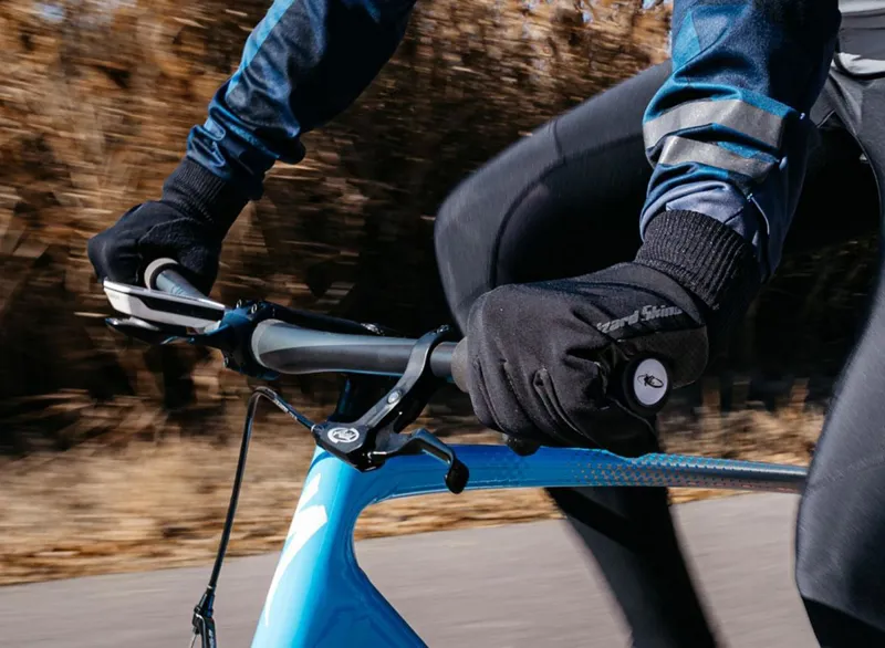 Lizard Skins Monitor 3 SZN Windproof Long Finger Gloves - Jet Black-3